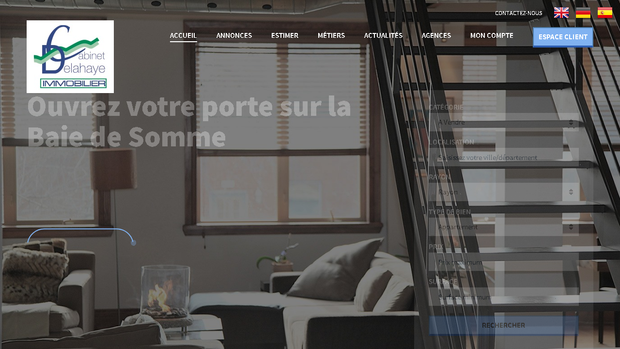 Capture d'écran de http://www.cabinetdelahayeimmobilier.com/ 
